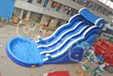 Hot Sale Blue Ocean Wave Inflatable Slide Water Slide