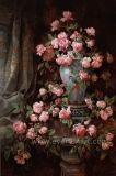 100% Handmade Oil on Canvas Classic Flower Oil Paintings for Home Decoration (ECH-104)