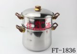 Stainless Steel Steam Pot with High Soup Pot (FT-1836)