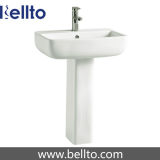 Rectangular Bathroom Pedestal Sink with CE Certificate (620)