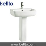 Rectangular Bathroom Pedestal Sink with CE Certificate (620)