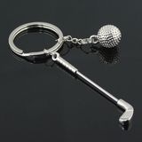 2015 New Design Zinc Alloy Rotate Golf Key Chain