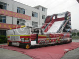 Commercial Giant Inflatable Fire Engine Slide for Sale Chsl244
