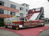 Commercial Giant Inflatable Fire Engine Slide for Sale Chsl244