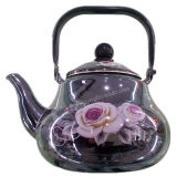 Enamel Teapot, Enamel Kettle, Enamelware, Carbon Steel Kettle
