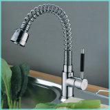 Brass Chrome Pull out Kitchen Faucet