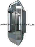 Glass Elevator with Three Sides Glass (KJX-103G)