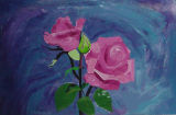 Abstract Rose Painting (CX-053)
