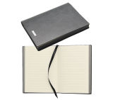Top Grain Leather Notebook with Customised Metal Logo - N1403