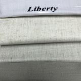 High Quality Flame Retardant Linen Blackout Fabric with Coated Flocking for Curtain