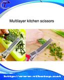 High Quality Multilayer Kitchen Scissors Made of Stainless Steel