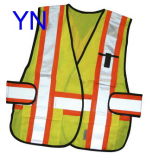 Pockets Knitted Mesh Safety Vest