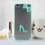 Fashionable Plastic Mobile Phone Shell Bowknot High-Heeled Shoe Case for iPhone 6