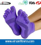 Hot Sale Non Slip Full Toe Ankle Yoga Pilates Socks