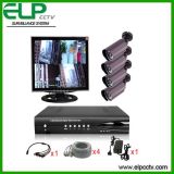 4CH Home Security System with Outdoor Camera DVR CCTV Accessory DIY Installation (ELP-DVR1804T51P-D7240F)