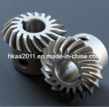 Custom Aluminum Crown Wheel Small Spiral Bevel Gears, Helix Gears