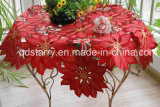 Red Fabric Xmas Table Cloth St1730