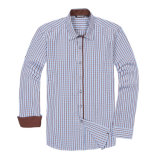 100%Cotton Casual Long Sleeve Men's Shirt (WXM1169)