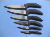 Zirconia Ceramic Kitchen Knife with Black Blade (CKB345678P05)