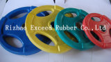 Gym Equipment Fitness Equipment Exercise Tri-Grip Colorful Rubber Plate