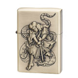 Promotional Gifts Zinc Alloy Embossed Oil Lighter Xf6004c