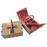 Rectangular Handmade Environtal Willow Picnic Basket