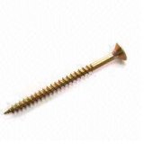Carbon Steel Yellow Zinc Pozi Chipboard Wood Tapping Screw