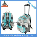Polyester Trolley Rolling School Student Backpack Bag