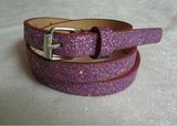 Fashion Women and Girl Gillter PU Belt