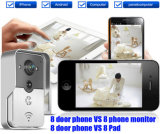 Hands Free Visual Intercom Doorbell Video Record IR Night Vision Touch Key with 2g SD Card Rainproof