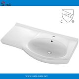 Italian Design Unique Hand Painted Porcelain Bathroom Vanity Sink (SN6046)