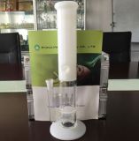 White Jade Glass Tube Honeycomb Percolater Water Glass Pipe