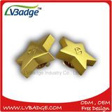 Custom Metal Gold Metal Name Lapel Pin Badge for Party