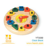 Wooden Toy - Clock Block (YT3330)