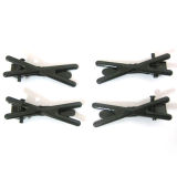 Hair Accessories Fashion Iron Metal Hair Clip Hairpins, 4PCS as 1 Set, Black Coating Color, Har-10160
