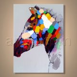 Wholesale Newest Colorful Morden Animal Wall Art of Zebra Painting for Sale