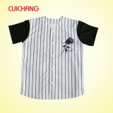 Custom Design Embroidery/Silk Screen Polyester Baseball Jersey Wholesale Wear