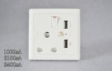 New SA Standard USB Wall Socket with LED Switch