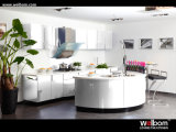 Customized Fashion White Lacquer Kitchen Cabinet