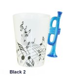 Fine Bone China Musical Mug with Trumpet Handle