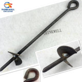Forged Steel Crane Screw Ground Earth Anchor