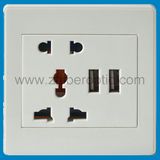 Double USB 5V 2100mA Wall Socket