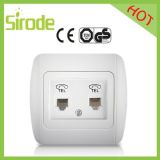 Wall Insert Double Gang Phone Socket Jack Outlet Rj11 Double