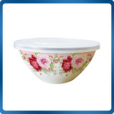 Enamel Salad Bowl with Cover (F)