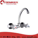 Two Handle Polished Brass Kitchen Faucet (ZS63402)