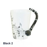 Hand Painted Fine Bone China Mug with Clarinet Handle