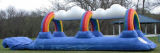Rainbow Inflatable Slide, Slip and Slide, Single Lane Water Slide B4002