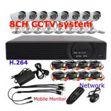 2014 New 8CH H. 264 CCTV DVR Kit Camera System Dh3208kpc