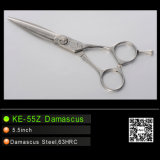 Stainless Hairdressing Cutting Scissors (KE-55Z Damascus)