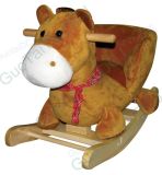 Baby Plush Rocking Horse with Wooden Base (GT-13)